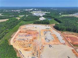 Novo Nordisk US construction site (Image: BE&K)