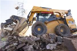 One of Caterpillar's new skid steer loaders 