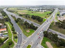 Aerial view of Clyde Road in Melbourne, Australia (Image courtesy Seymour Whyte)