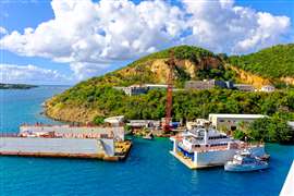 Construction area and dry dock on St Thomas (Image: Adobe Stock)