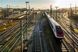 train on railway