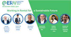 Working in Rental for a Sustainable Future webinar speakers.