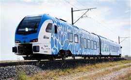 The Stadler FLIRT H2 passenger train.