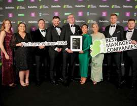 The team from CDE at the Deloitte Best Managed Companies gala event in Dublin.