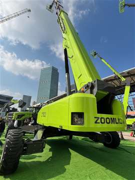 Photo of Zoomlion's new ZT82J telescopic boom. (Photo: KHL)