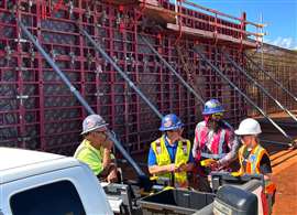 The technology being used on a jobsite in Hawaii.